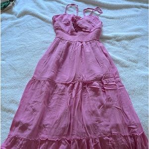 Pink Small Hollister Maxi Dress